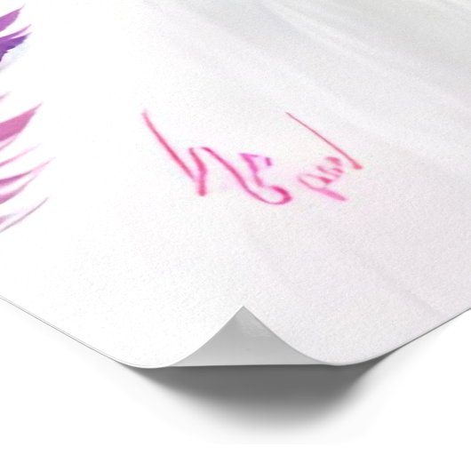 Porträt eines Berner Hundes Poster (Ecke)