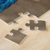 Porträt eines blauen Pfaus Puzzle (Seite)