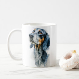 Porträt eines blauen Tick Coon Hounds Kaffeetasse