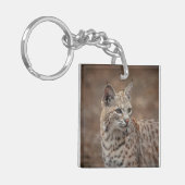 Porträt eines Bobcat Schlüsselanhänger (Vorderseite links)