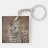 Porträt eines Bobcat Schlüsselanhänger (Rückseite)