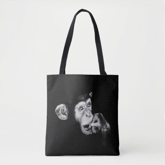 Porträt eines Denker Schimpansen Tasche (Vorderseite)