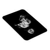 Porträt eines Denkers, Schimpansen Magnet (Rechte Seite)