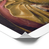 Porträt eines Dogen (Öl auf Leinwand) Poster (Ecke)