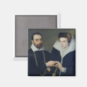 Porträt eines Ehepaares Magnet (Vorderseite/Rückseite)