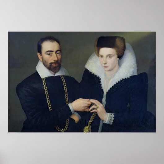 Porträt eines Ehepaares Poster (Vorne)