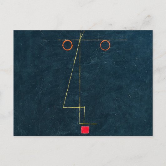 Porträt eines Equilibristen, 1927 von Paul Klee Postkarte (Vorderseite)