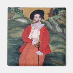 Porträt eines europäischen Seemanns, c.1590 Magnet