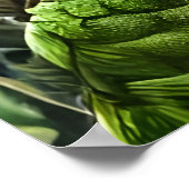 Porträt eines Fantasiebests im Wald | Art der AI Poster (Ecke)