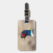 Porträt eines Fasans Gepäckanhänger (Vorderseite vertikal)