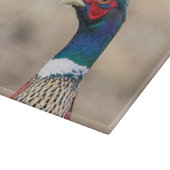 Porträt eines Fasans Schneidebrett (Ecke)