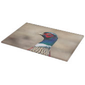 Porträt eines Fasans Schneidebrett (Ecke)