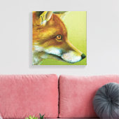 Porträt eines Foxenstanzes Leinwanddruck (Insitu (Wohnzimmer))