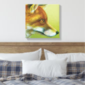 Porträt eines Foxenstanzes Leinwanddruck (Insitu (Schlafzimmer))