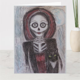 Porträt eines Geistes, Halloween Karte