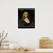 Porträt eines Gentleman (Öl auf Leinwand) Poster (Küche)