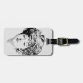 Porträt eines Gibson-Mädchens, 1900 Gepäckanhänger (Vorderseite horizontal)