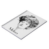 Porträt eines Gibson-Mädchens, 1900 Notizblock (Linke Seite)