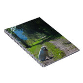 Porträt eines goldenen Retriever, der sich hinsetz Notizblock (Rechte Seite)