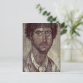 Porträt eines Griechischen aus Fayum, Romano-Ägypt Postkarte (Stehend Vorderseite)