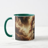 Porträt eines großen Löwen. Tasse (Links)