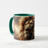 Porträt eines großen Löwen. Tasse (Vorderseite Links)