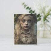 Porträt eines gruseligen untoten Viktorianischen b Postkarte (Stehend Vorderseite)