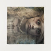 Porträt eines gruseligen untoten Viktorianischen b Wandteppich (Vorderseite (Horizontal))