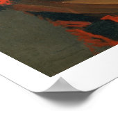 Porträt eines Jesters mit Lute (Öl auf Leinwand) Poster (Ecke)