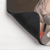 Porträt eines junge Frau Sitzc$drei-viertels Len Mousepad (Ecke)