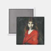 Porträt eines jungen Mädchens, des Shiverers Magnet (Vorderseite/Rückseite)