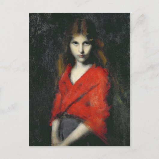 Porträt eines jungen Mädchens, des Shiverers Postkarte (Vorderseite)