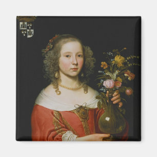 Porträt eines jungen Mädchens Magnet