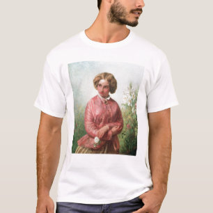Porträt eines jungen Mädchens mit einer Rose T-Shirt