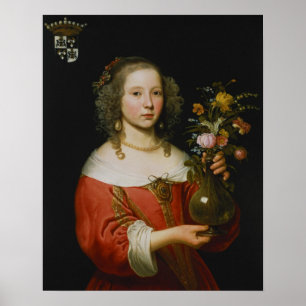 Porträt eines jungen Mädchens Poster