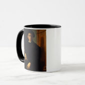 Porträt eines jungen Mannes, c.1532-40 (Öl auf Tasse (Vorderseite Links)