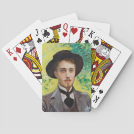 Porträt eines jungen Mannes (von Georges Rochegros Spielkarten