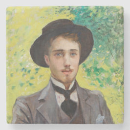 Porträt eines jungen Mannes (von Georges Rochegros Steinuntersetzer