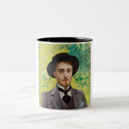 Porträt eines jungen Mannes (von Georges Rochegros Zweifarbige Tasse