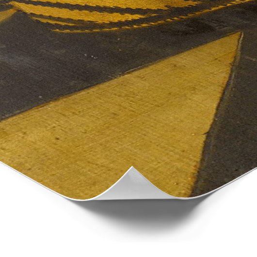 Porträt eines Jungen mit Kolf Club - Golf Print Poster (Ecke)