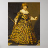 Porträt eines Jungen mit Kolf Club - Golf Print Poster (Vorne)