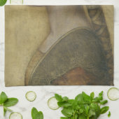 Porträt eines jungen Verlobten durch Leonardo da Küchentuch (Gefaltet)