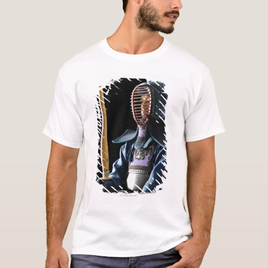 Porträt eines Kendo Fechters 2 T-Shirt (Vorderseite)