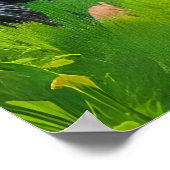 Porträt eines kleinen Fantasiebests | AI Art Poste Poster (Ecke)