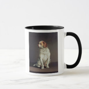 Porträt eines Königcharles Spaniel Tasse