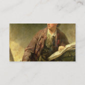 Porträt eines Künstlers, traditionsgemäß geglaubt Visitenkarte (Rückseite)