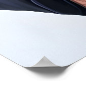 Porträt eines Löwen in Polizeiuniform | Art der AI Poster (Ecke)