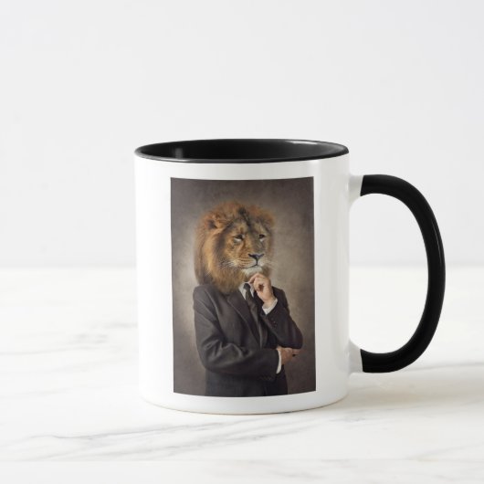 Porträt eines Löwes Tasse (Rechts)