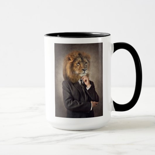 Porträt eines Löwes Tasse (Rechts)