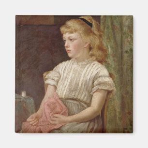 Porträt eines Mädchens, 1896 (Öl auf Leinwand) Magnet